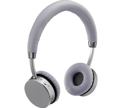 GOJI COLLECTION GTCONSL16 Wireless Bluetooth Headphones - Silver GOJI COLLECTION GTCONSL16 Wireless Bluetooth Headphones - Silver